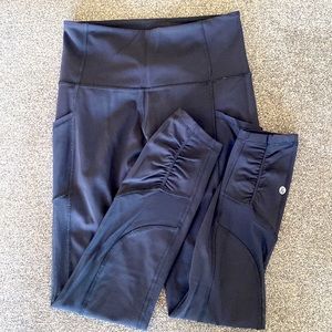 Lululemon leggings mesh sides